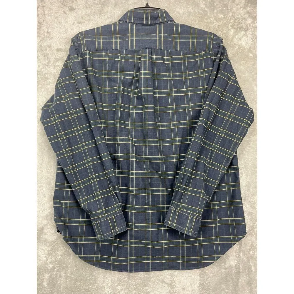 Polo‎ Ralph Lauren Men's Shirt Classic Fit XL Long Sleeve Black Plaid Button Up